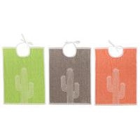 Lot 12 bavoirs Cactus fermeture à lacets 35X45 cm 3 coloris  - Manutan Expert - Image principale