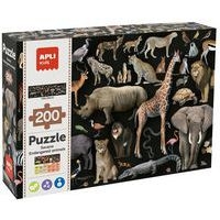 Puzzle géant animaux de la savane en danger 200 pièces - Image principale
