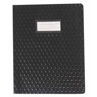 Protège-cahier plastique 17x22 cm épaisseur 12/100e - Noir - Image principale