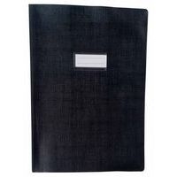 Protège-cahier A4 plastique épais épaisseur: 20/100e - Noir - Image principale