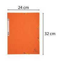 Chemise élastique et rabats A4 Orange - Image 3