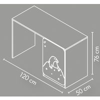 Bureau droit 1 porte - Image 2