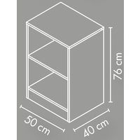 Meuble bas 1 étagère bouleau - Image 2