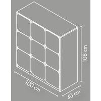 Meuble 9 cases avec portes - Image 3