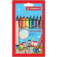 Pochette 8 feutres de coloriage Trio Scribbi - Image principale