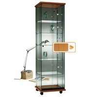 Vitrine Easy E5 Lxhxp: 52 x 182 x 47 cm socle Hêtre - Image principale