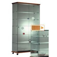 Vitrine Easy E6 Lxhp: 92 x 182 x 47 cm socle Merisier - Image 2