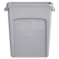 Collecteur Slim Jim® avec conduits d'aération 60 L gris - Rubbermaid - Image 4