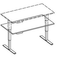 Bureau électrique mémoire 160 x 80 cm Hêtre - Image 2