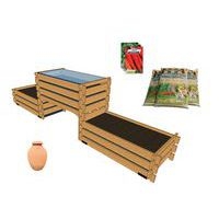 Pack complet : trio potager 3 x 0,5m² - terreau et graines - Image principale