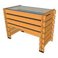 Pack complet : potager 0.5m Carre Serre - Image 3