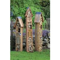 Tour hôtel à insectes toiture pointue 125 cm - Image 2