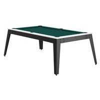 Billard Steel cadre blanc - tapis vert - pieds gris - Image principale