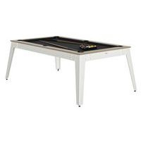 Billard Steel cadre oslo - tapis slate - pieds blancs - Image 2