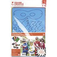 Sachet 12 loups super héros à décorer - Image principale