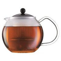Théière 0,5 L en verre avec filtre plastique Noir - Assam - Bodum - Image principale