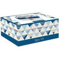 Boîte repas 2 compartiments Bleu - Lunch Box - Easy Life - Image 2