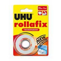 Dévidoir rollafix transparent UHU 25 m x 19 mm + 1 rouleau - Image principale