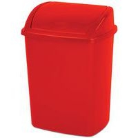 Poubelle à couvercle basculant 26 L Rouge - Image 2