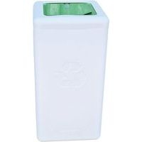 Poubelle circulaire BrickBin 65L Déchets organiques Blanc/ve - Image 2