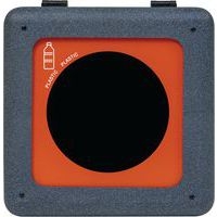 Poubelle circulaire BrickBin 65L Plastiques gris / orange - Image 2