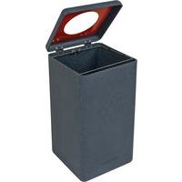 Poubelle circulaire BrickBin 65L Plastiques gris / orange - Image 3