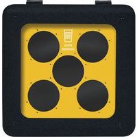 Poubelle circulaire à gobelets BrickBin Cups 65L noir/jaune - Image 2