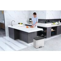 Poubelle à pédale Essential Recycler Step Bin 15+15 L inox m - Image 7