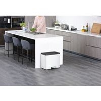 Poubelle à pédale Essential Recycler Step Bin 20+9 L blanc - Image 3