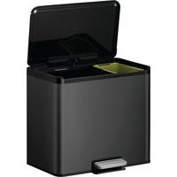 Poubelle à pédale Essential Recycler Step Bin 20+9 L noir - Image 2