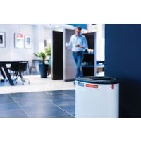 Poubelle tri sélectif Lune Binc 3flux couvercle ouvert Blanc - Image 6