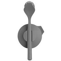 Lot de 4 Brosse vaisselle en plastique à ventouse grise foncée - Image principale