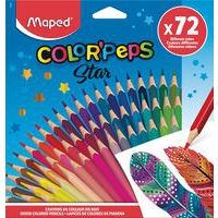 Schoolpack 72 crayons de crayons couleurs assorties - Image principale