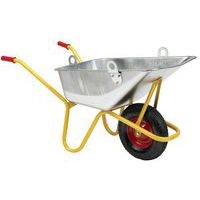 Brouette pour béton avec anneaux de levage 110 L/250 kg - Roues pneumatiques - Image principale