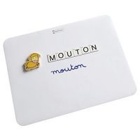 Lot de 5 supports blancs individuels repositionnables magnétiques - Image 2