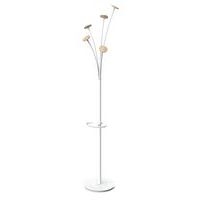 Portemanteau acier Festival Blanc 5 patères Bois - Image principale