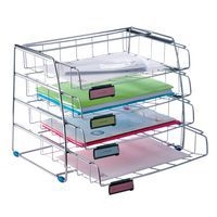 Corbeille à courier fil métal Alba - Image 3