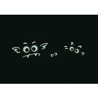 Lot de 100 yeux mobiles fluorescents autoadhésifs  8,15 et 18mm - Image 2