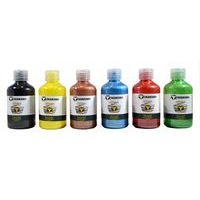 Lot de 6 flacons 250 ml d'encre à dessiner couleurs nacrées assorties - Image principale
