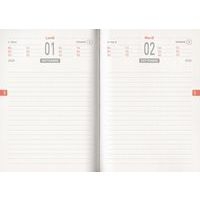 Agenda journalier techno bleu piqûre 12,5 x 17,5 cm - Image 2