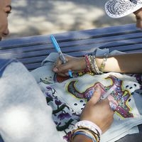 Marqueur permanent Sharpie pointe fine bleu - Boîte de 12 - Image 4