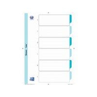 Jeu 6 intercalaires maxi carte 170g blanc 21 x 29.7 cm - Image 2