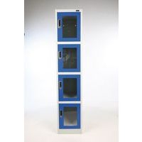 Vestiaire porte transparente 4 cases - Manutan - Image 8