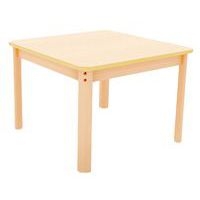 Table Ergo carrée T1 - T2 - T3 piètement bois hêtre - Image 2