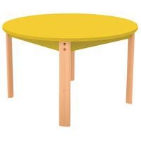 Table Ergo ronde T1 - T2 - T3 piètement bois hêtre - Image 2