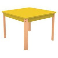 Table Ergo carrée T0 - piètement bois hêtre - Image principale