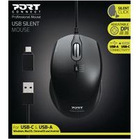 Souris Pro filaire silencieuse noire - Port connect - Image 2