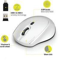 Souris Pro silencieuse sans fil blanche - Port connect - Image 5