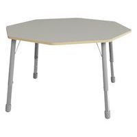 Table Eko octogonale ø 146 cm réglable T1 à T3 - gris - Image principale