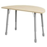 Table Eko demi-ronde ø 138 x 69 cm réglable T1 à T3 - bouleau - Image principale